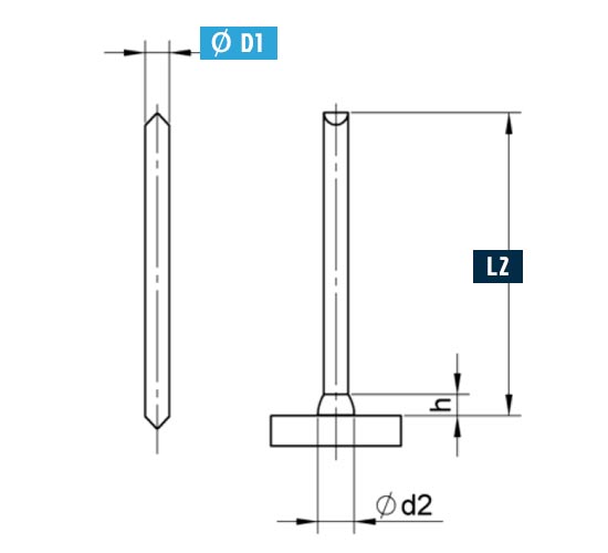 schema prigioniero pin isolamento tipo isms punte scalpello