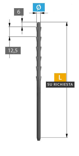 stud filettati ancoraggi per fibre ceramiche ffs fiberfix