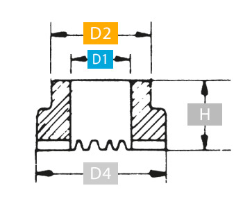 Disegno tecnico ferule RF